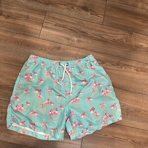 Men’s Cabana Bro Flamingo Swim Trunks Medium
